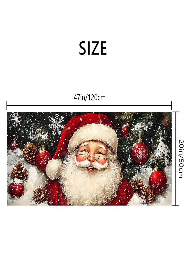 THISFIND Christmas Laundry Room Runner Rug 20x47 inch Holiday Decor Runners for Kitchen Non-Slip Waterproof Long Carpet for Living Room Laundry (#13, 20x47 inch) - Image 2